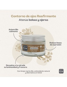 Contorno ojos natural reafirmante de NaturaBIO Cosmetics, marca de cosmética Bio certificada. 2