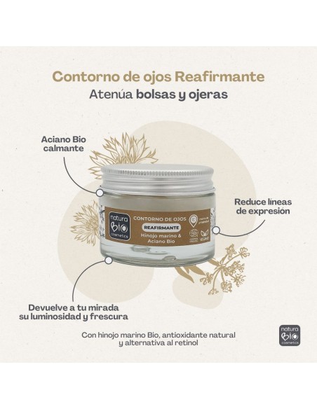 Contorn d’ulls reafirmant fonoll 30 ml NaturaBIO Cosmetics