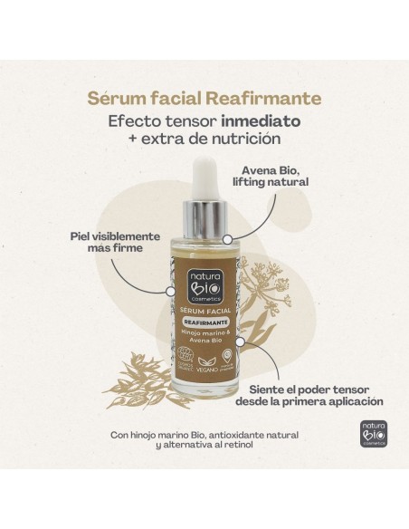 Sèrum facial reafirmant fonoll 30 ml NaturaBIO Cosmetics