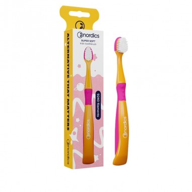 Estuche naranja higiene bucal niños... Estuche naranja higiene bucal niños...