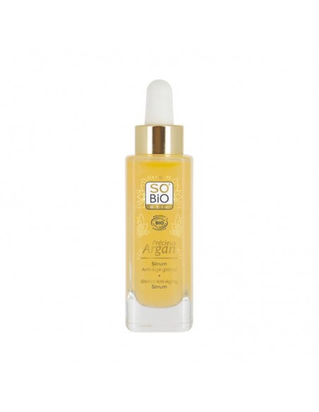 Sérum facial antiedad global argan SO’BiO