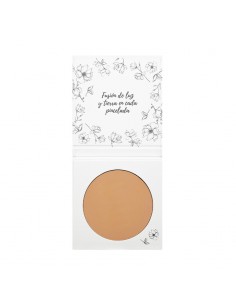 Maquillaje Compacto 01 Arena Algarve de NaturaBIO Cosmetics: Acabado mate natural y cuidado Bio para piel clara.