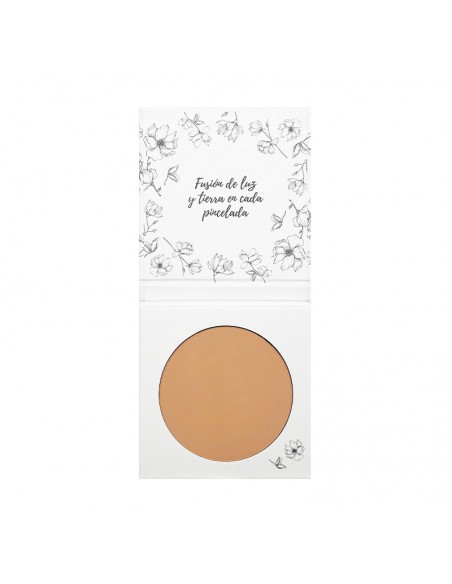 Maquillaje Compacto 01 Arena Algarve de NaturaBIO Cosmetics: Acabado mate natural y cuidado Bio para piel clara.