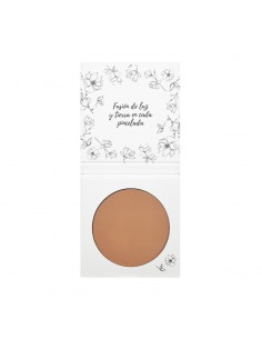 Maquillaje Compacto 02 Beige Alboraya de NaturaBIO Cosmetics: Ideal para piel media con acabado mate y natural.