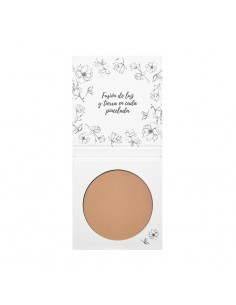 Maquillaje Compacto 03 Terracota La Bisbal de NaturaBIO Cosmetics: Realza la piel oscura con un acabado mate y natural.