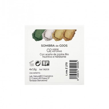 Sombra ojos 4 colores 02 verde...