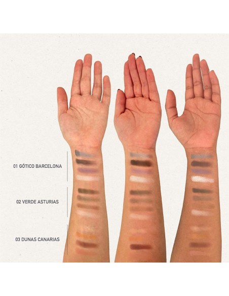 Sombra ojos 4 colores 03 Dunas Canarias NaturaBIO Cosmetics