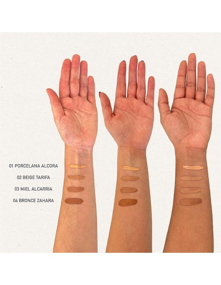 Maquillaje fluido 01 porcelana Alcora NaturaBIO Cosmetics