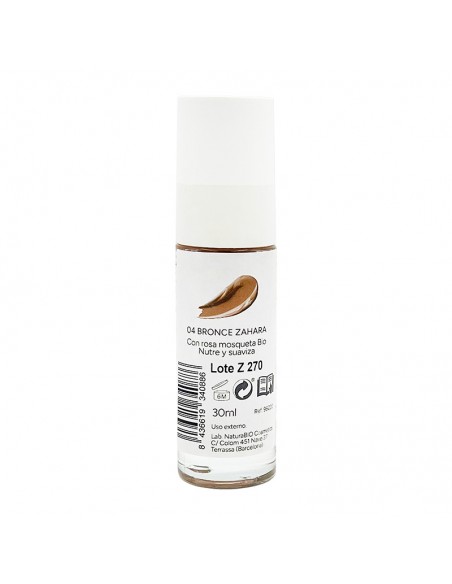 Maquillatge fluïd 04 bronze Zahara NaturaBIO Cosmetics