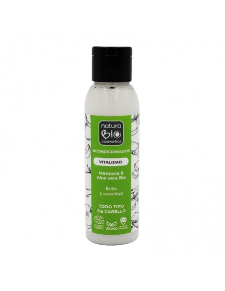 Acondicionador Vitalidad aloe manzana Bio 100ml NaturaBIO Cosmetics