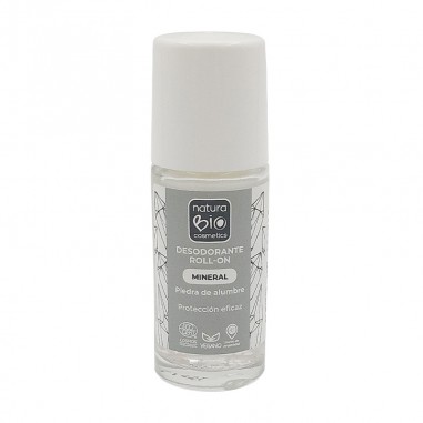 Desodorante Roll-On Mineral Sin Perfume Naturabio Cosmetics