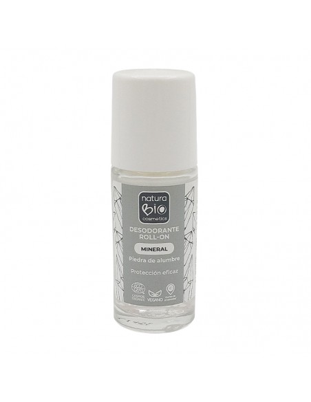 Desodorante Roll-On Mineral Sin Perfume Naturabio Cosmetics