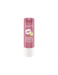 Bálsamo labial Color Kiss 03 Soft Candy de Sante, tono rosado suave con hidratación y brillo natural.