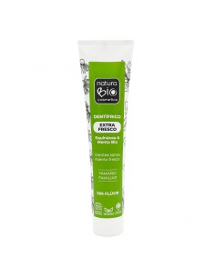 Pasta de dientes natural para dientes sensibles con menta Bio, equinácea y aloe vera. Sin flúor, apto para veganos.