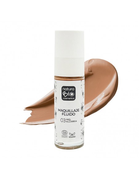 Maquillaje fluido 03 miel Alcarria NaturaBIO Cosmetics