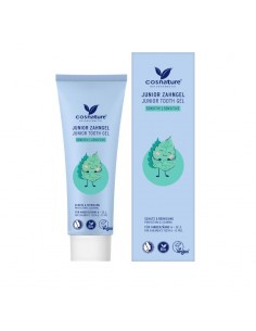 Pasta de Dientes Junior Sensitive con Flúor Cosnature: protección suave y eficaz para dientes sensibles de los más pequeños.