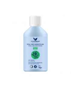Enjuague Bucal Total Care Herbal con Flúor Cosnature: frescura natural y protección completa para tu salud bucal.