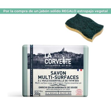 Jabón sólido multisuperficies Aceite  tomillo Bio La Corvette