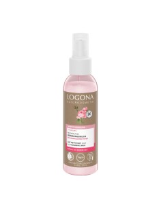 Leche Desmaquillante Nutritiva Rosa Damascena Bio Logona, indicada también para la limpieza de ojos.