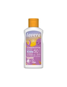 Loción solar Sensitiv Niños SPF 50+ de lavera - Protección alta para la piel delicada de los niños