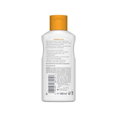 Loción solar Sensitiv Niños SPF 50+ lavera - Cuidado solar Bio con filtros minerales para niños