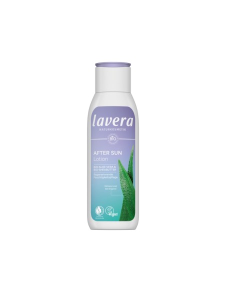 Loción Aftersun Aloe Vera & Manteca de Karité Bio de lavera - Hidratación y alivio para la piel después del sol Loción Aftersun Aloe Vera & Manteca de Karité Bio de lavera - Hidratación y alivio para la piel después del sol