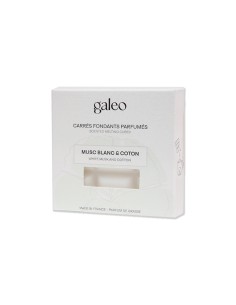Tabletas fundentes perfumandas almizcle blanco y algodón Galeo