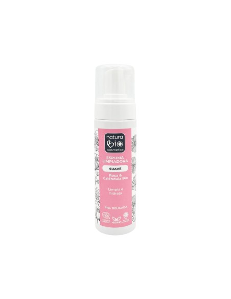 Espuma limpiadora Suave rosa 6 caléndula NaturaBIO Cosmetics