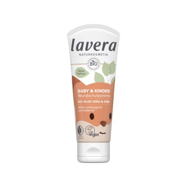 Crema para pañal Lavera para bebés y niños, protección suave y efectiva para la piel. Natural