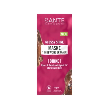 Mascarilla capilar sachet 1 min brillo radiante Sante