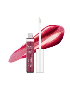 Brillo de labios intenso Water Gloss 03 Raspberry de lavera con aplicador y textura frambuesa brillante