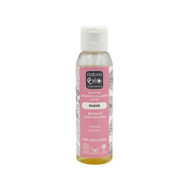 Aceite desmaquillante ojos suave Ricino y caléndula Bio NaturaBIO Cosmetics