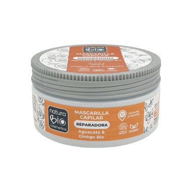 Tratamiento capilar Mascarilla Reparadora aguacate y ginkgo Bio NaturaBIO Cosmetics