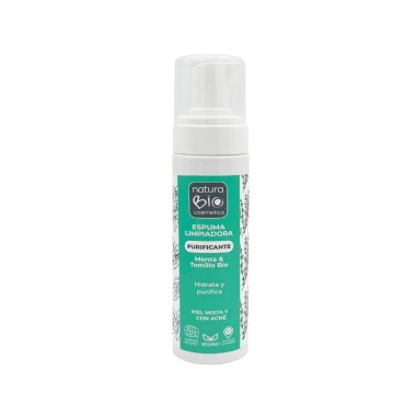 Espuma limpiadora purificante NaturaBIO Cosmetics para rostro