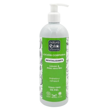 Loción corporal hidrata y revitaliza la piel.