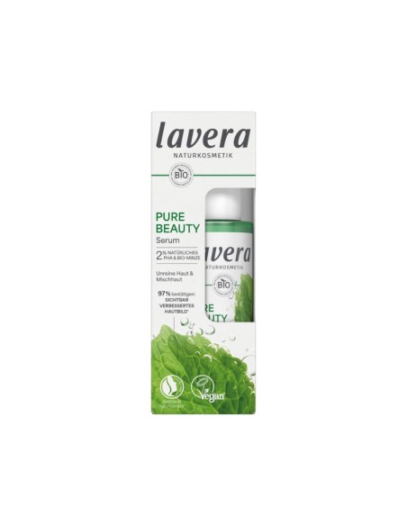 Serum facial matificante Pure Beauty Lavera efecto fresco Serum facial matificante Pure Beauty Lavera efecto fresco