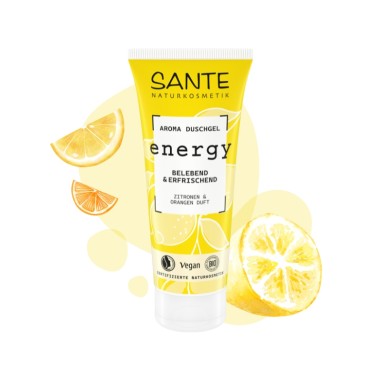 Gel de ducha Energy limón y naranja Sante