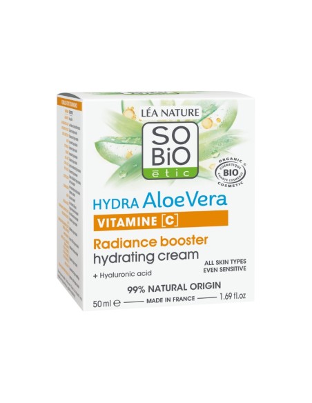 Caja frontal Crema radiante potenciadora hidratación SO’BiO