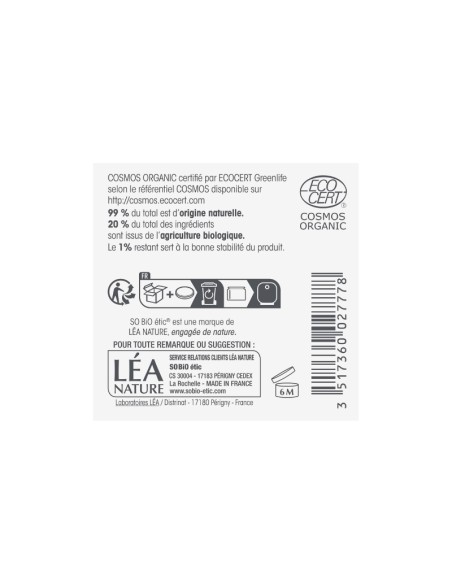 Crema radiante potenciadora hidratación SO’BiO étic. Código de  barras