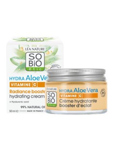 Caja y la Crema radiante potenciadora hidratación SO’BiO étic