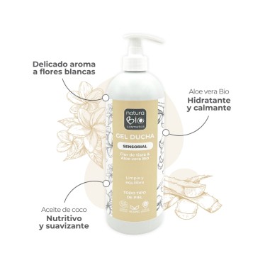 Gel ducha sensorial flor tiare & aloe...