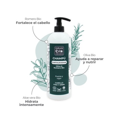 Champú fortalecedor oliva romero...