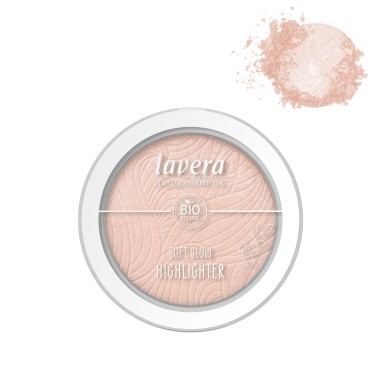 Iluminador polvo compacto 02 Aurora Glow Lavera – vista fronta
