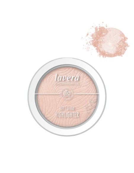Iluminador polvo compacto 02 Aurora Glow Lavera – vista fronta Iluminador polvo compacto 02 Aurora Glow Lavera – vista fronta