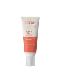 Protección solar natural cara y cuerpo SPF50+ en spray de100 ml de Laboratoires de Biarritz disponible en NaturaBIO Cosmetics.