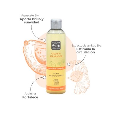 Champú natural Reparador aguacate y... Champú natural Reparador aguacate y...