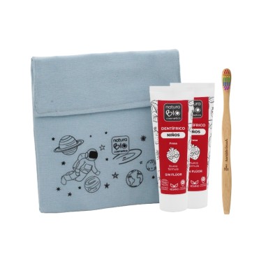 Bolsa azul higiene bucal niños  NaturaBIO Cosmetics
