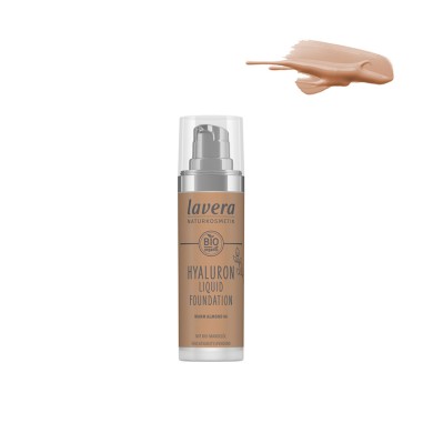 Maquillaje fluido hyaluron 06 warm almond lavera