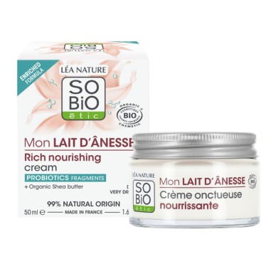 Crema facial nutritiva rica llet de...