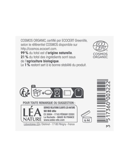 Crema facial nutritiva rica llet de burra SO'BiO étic